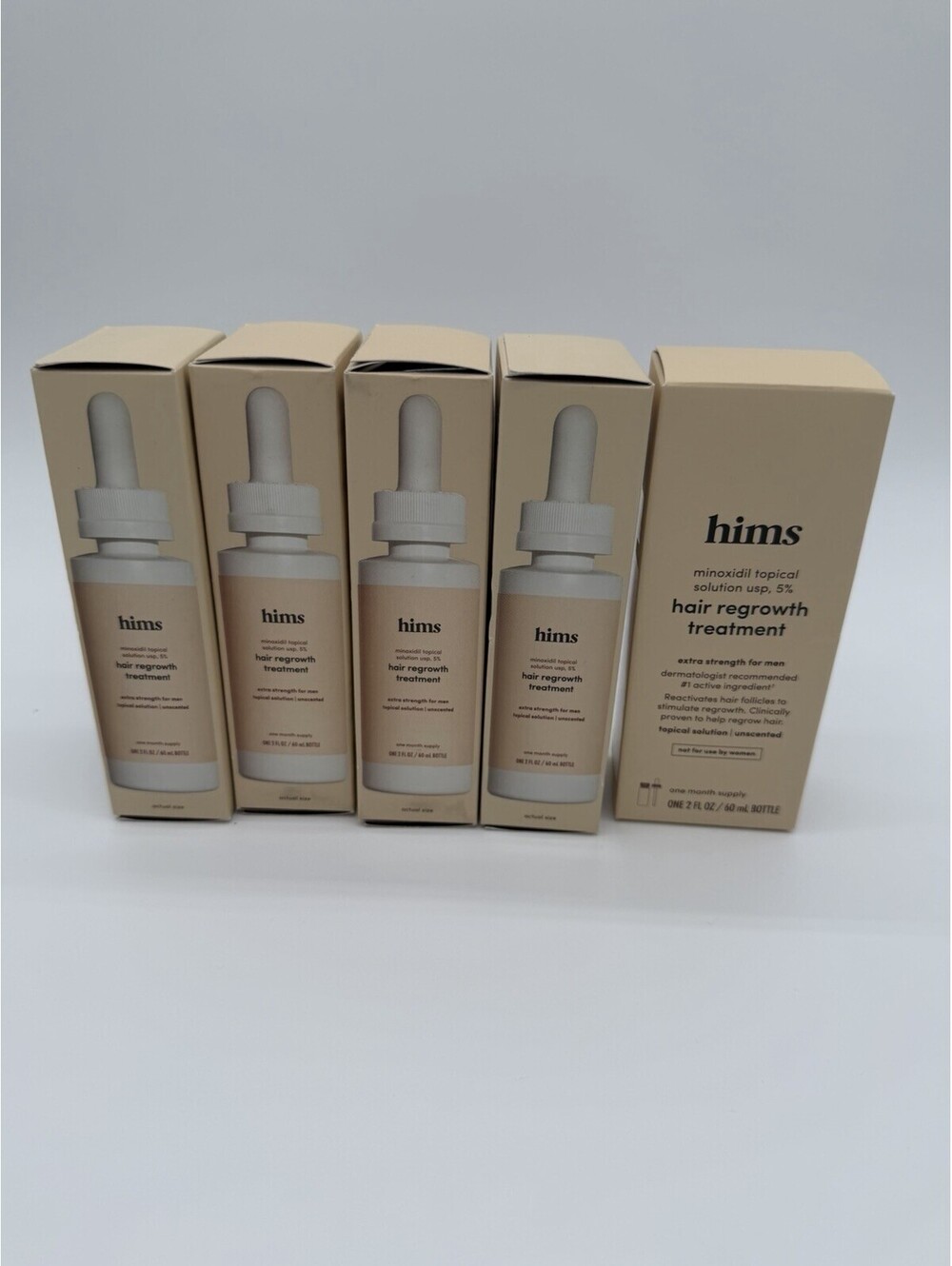5x Hims Minoxidil 5% Topical Hair Regrowth Treatment Foam Men 2024